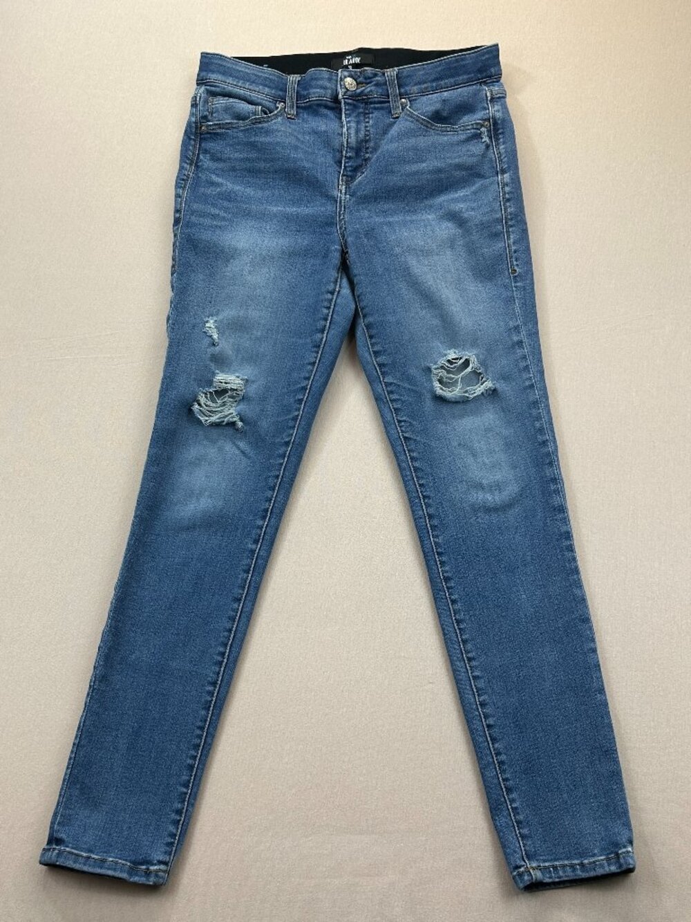 Lularoe Jeans Womens Size 28 Blue Denim Mid Rise Skinny Stretch Distressed